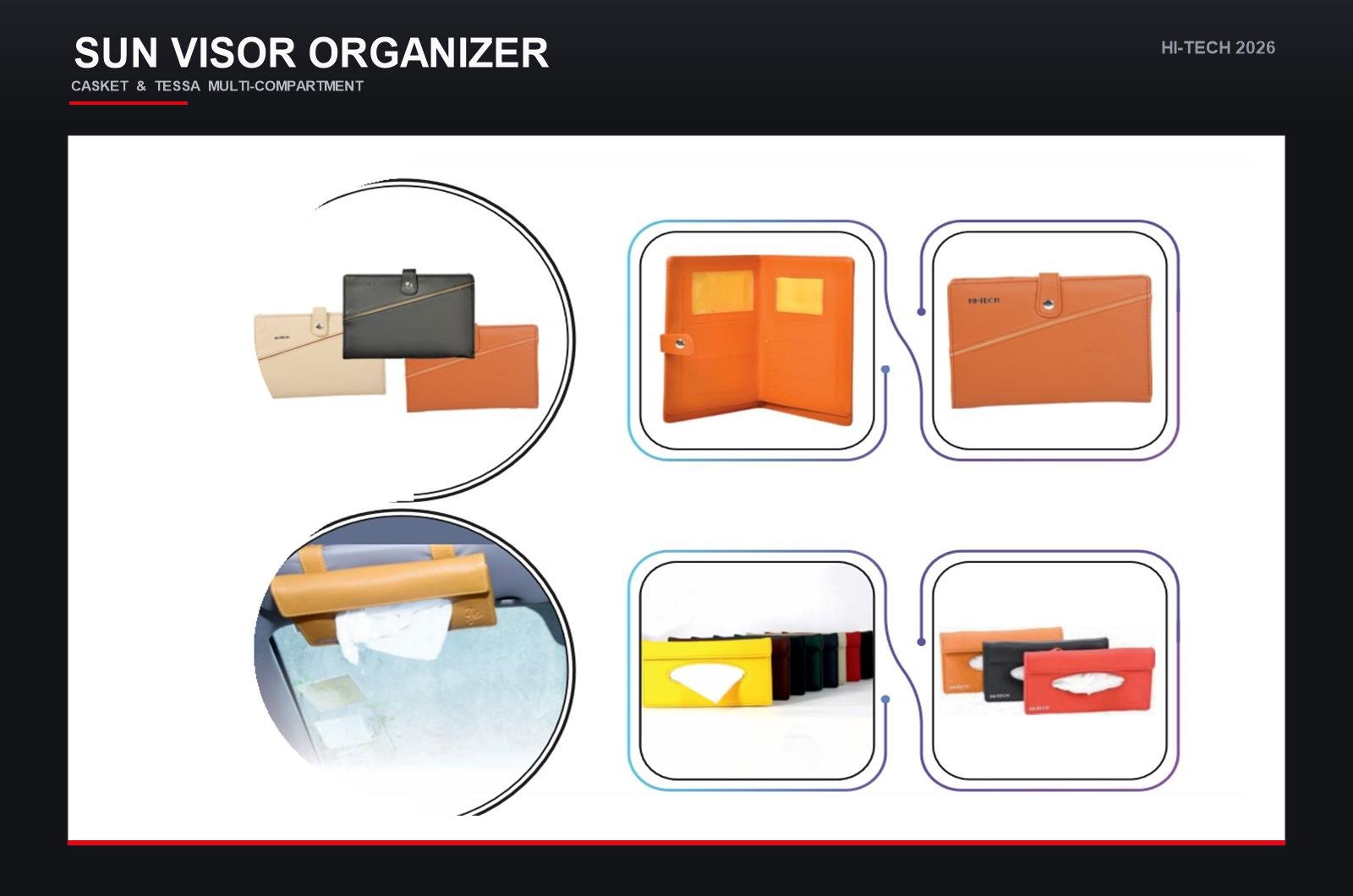 Casket & Tessa Sun Visor Organizer