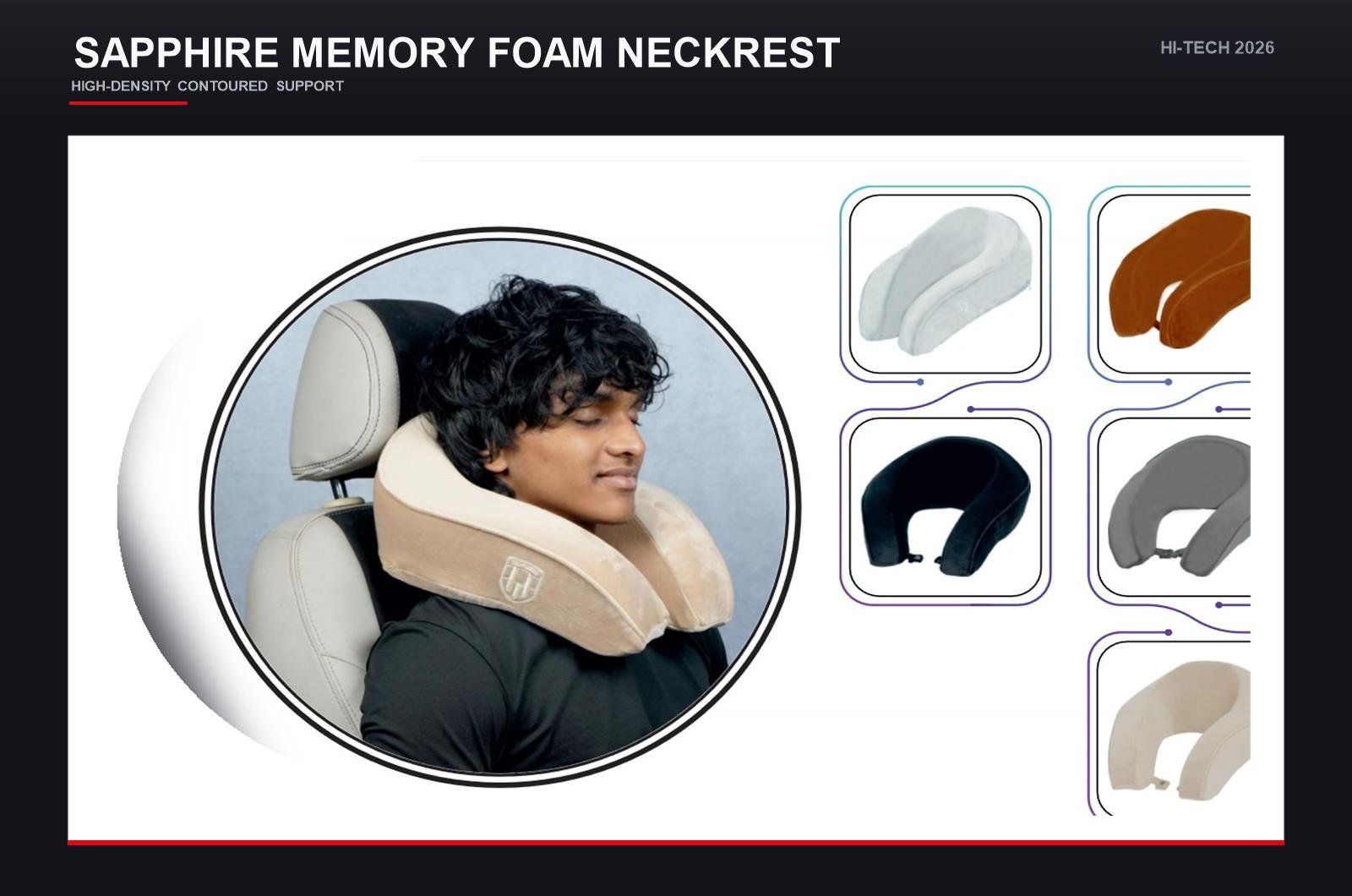 Sapphire Memory Foam Neckrest