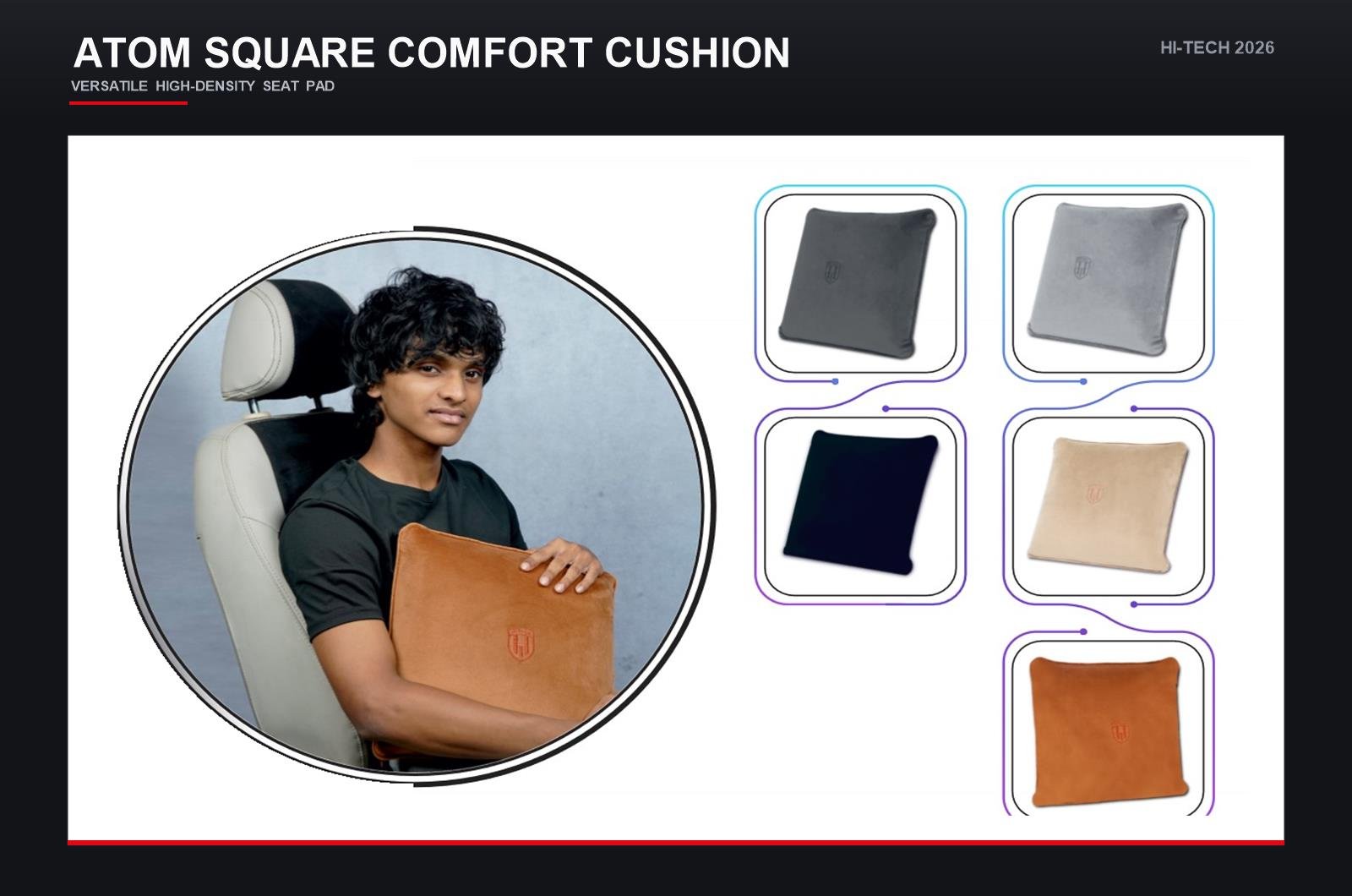 Atom Square Comfort Cushion