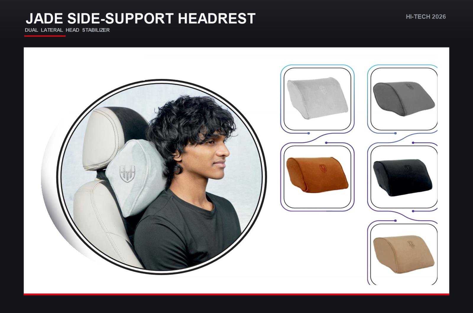 Jade Side-Support Headrest Cushion